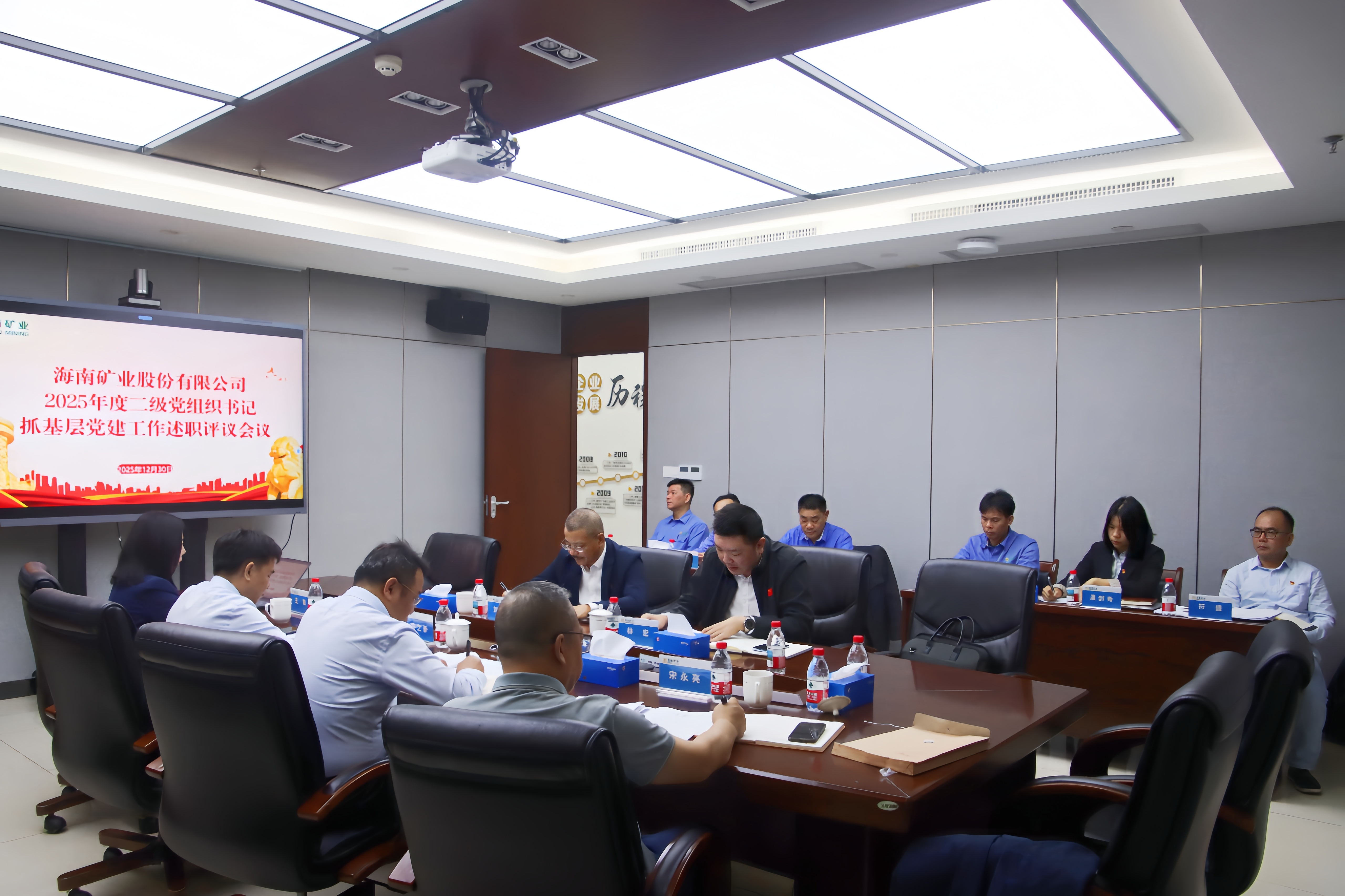 海南礦業(yè)召開2025年度各二級黨組織書記抓基層黨建工作述職評議會議